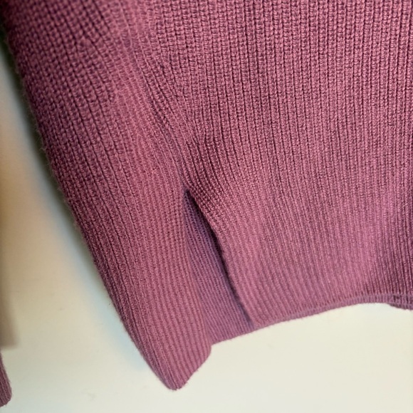 Lululemon Merino Wool Ribbed Crewneck Sweater Velvet Dust Purple Knit Size 4 - Picture 6 of 13